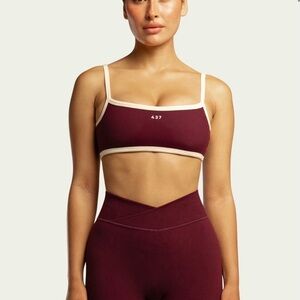 437 Micro Bra & V Leggings - Black Cherry